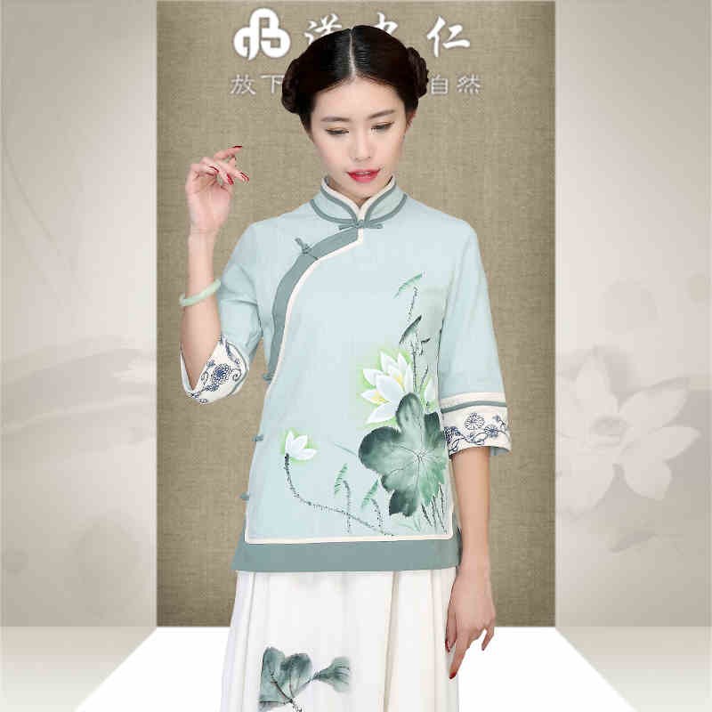   ϴ  /    ٶ   & S    Ƿ Retail  ƮԴϴ/Spring/summer outfit China wind restoring ancient ways is Chinese women&s improved